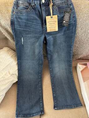 Democracy Women's Ab Solution High Rise Itty Bitty Boot Cut Jeans